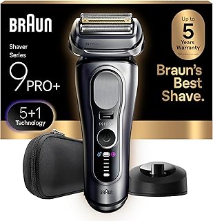 Braun Electric Razor for Men Series 9 PRO+ Electric Foil Shaver with Precision Trimmer, Charging Stand, Face, Beard Clippers, 9617s