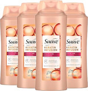 Suave Professionals Color Care Shampoo for Color Treated Hair Keratin Infusion Color Protecting Shampoo, 28 Ounce (Pack of 4)