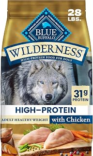 Blue Buffalo Wilderness Chicken Healthy Weight Dry Dog Food, 28 lb