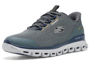 Men's Waterproof Glide-Step Sorran Hands Free Slip-in by Skechers – Mesh, Gray/Multi, Model 233014
