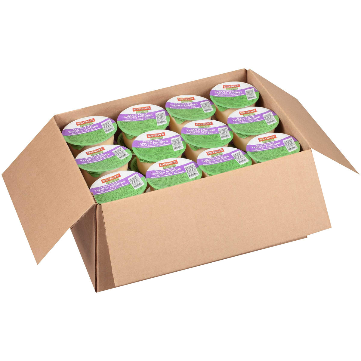 Tapioca Pudding No Sugar Added by Kozy Shack – 4 Ounce (Pack of 48), Pack of 48