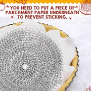 Patelai Stainless Steel Pie Weight, 8 Inch Chain Disc, Gray