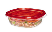 TakeAlongs Square Food Storage Containers by Rubbermaid – 2.9 Cup (2 Pack), 2.9 cups, Plastic, Chili Red, Model FG7F71RETCHIL