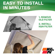 K&N 23.4" x 23.4" x 0.8" / Merv 13 / 1 Furnace Filters