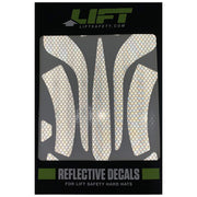 Safety DAX Reflective Decals - White Medium by LIFT – One Size, Microprismatic vinyl, White, Model HDRD-20WH