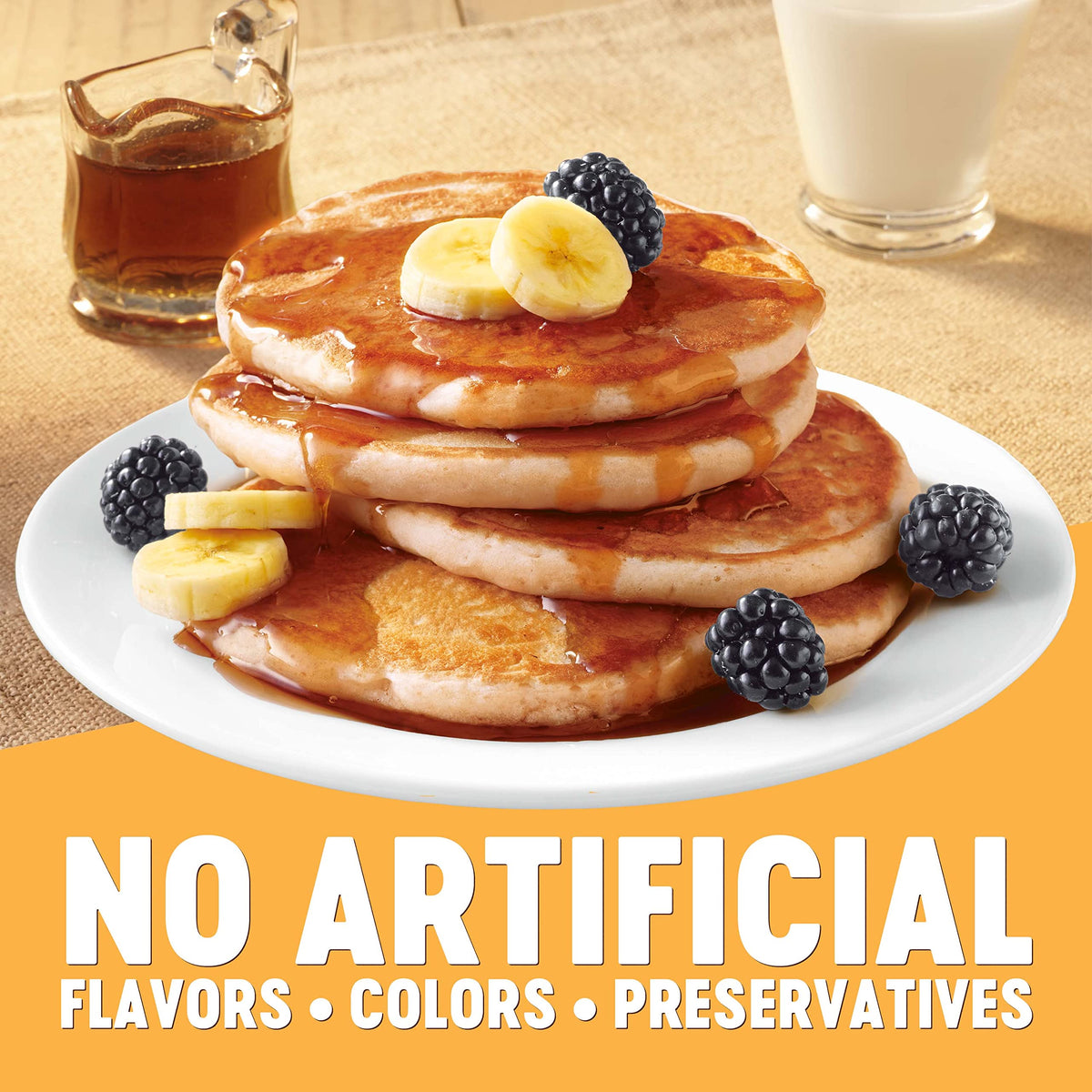 Heart Healthy Pancake Mix for Light and Fluffy Breakfast Pancakes and Homemade Griddle Cakes by Krusteaz – 25.2 Ounce (Pack of 4), Pack of 4