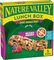 Nature Valley Mixed Berry Peanut-Free Chewy Granola Bar, 5 ct, 4.6 oz