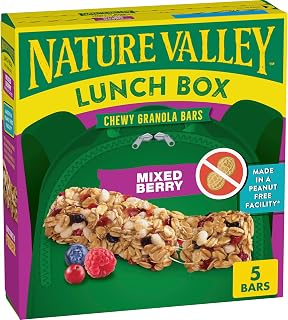 Nature Valley Mixed Berry Peanut-Free Chewy Granola Bar, 5 ct, 4.6 oz