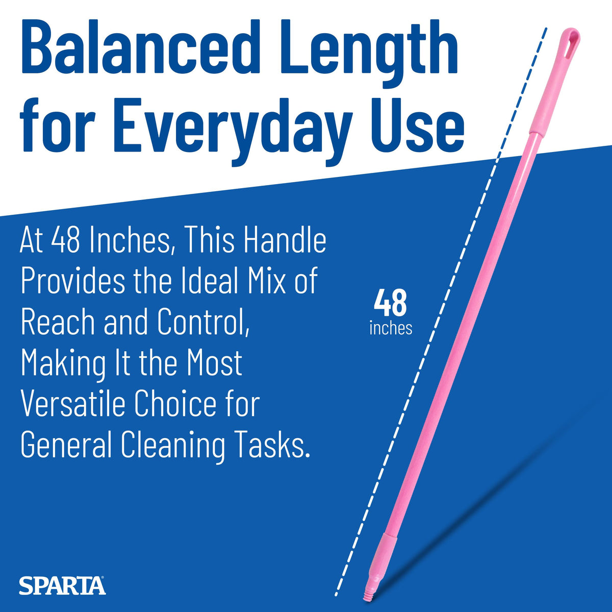 SPARTA Pink / 12 / 48 Inch Broom Handles