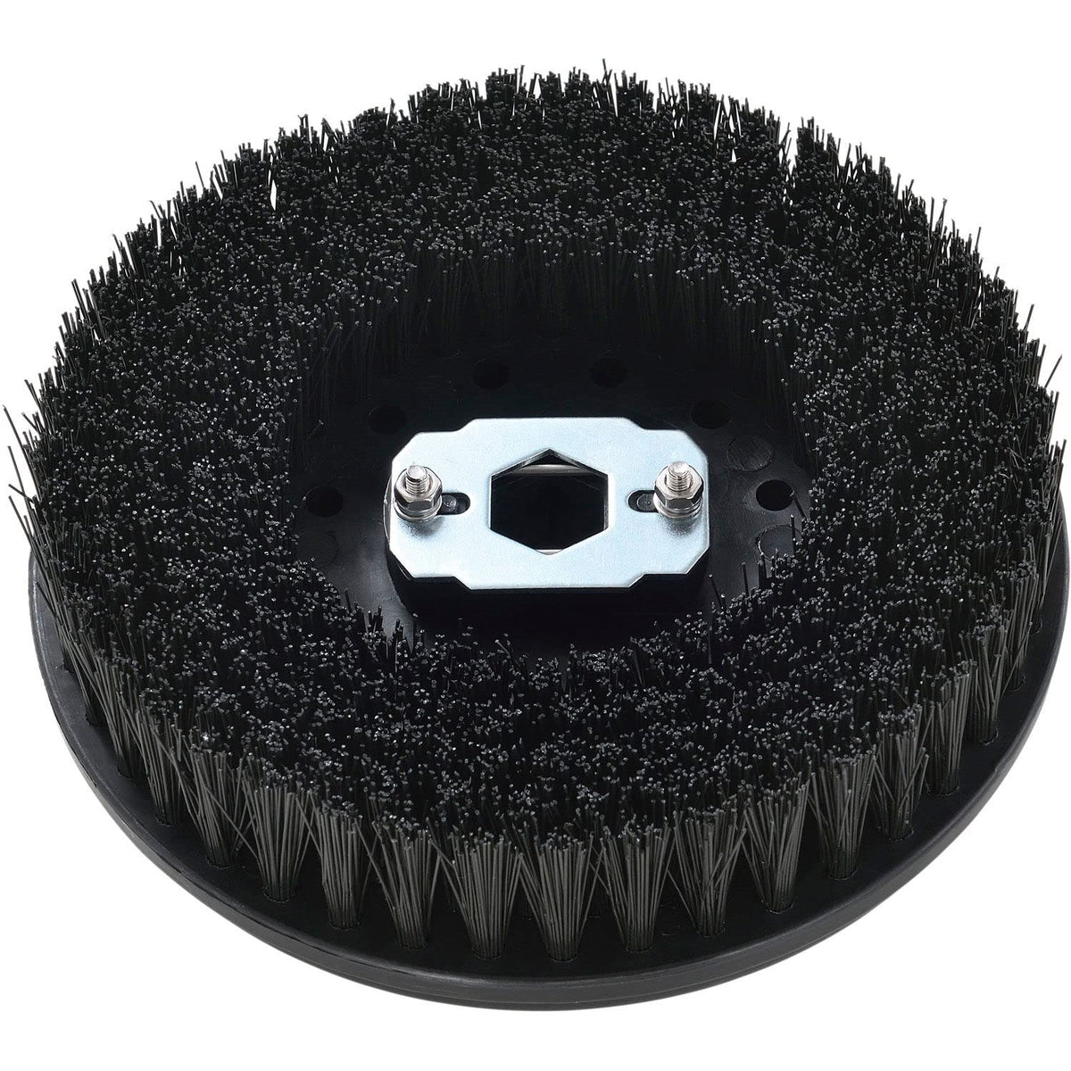 Replacement Scrub Brushes for Mini Floor Scrubber by Global Industrial – 5"L x 5"W x 2"H, Black, Model 2Bru