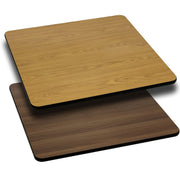 Flash Furniture Natural/Walnut / 36" Square / Classic Tables