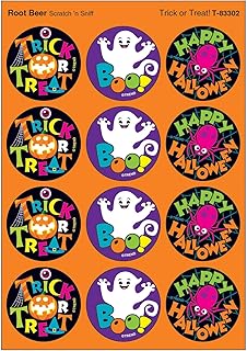 Trend Enterprises Trend Trick or Treat!/Root Beer Stinky Stickers, Classroom Incentives, 48 Count
