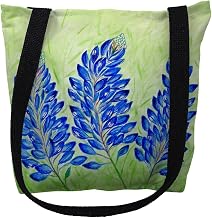 Betsy Drake TY192M 16 x 16 in. Blue Bonnets Tote Bag - Medium