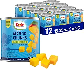 Mango Slices - Dole Canned Fruit - Rich Source of Vitamin C - 15.25 oz Cans - 12 Pack