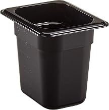 Cambro 86CW110 Food Pan 1/8 X 6" Camwear Black Case of 6