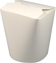 Fold-Pak SmartServ 16SSPLAINM One Color Print Plain Paper Container, 3-1/4" Diameter x 3-3/16" Height, 16-Fluid Ounce Capa...
