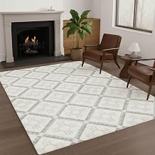 Addison Rugs Chantille ACN2686 Ivory 8' x 10' Indoor/Outdoor, Machine Washable, Easy Clean, Non Shedding, Bedroom, Living Room, Dining Room, Kitchen, Patio Rug