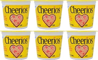 General Mills Cheerios Breakfast Cereal, Six Single-Serve 1.3oz Cups(6-Pack)