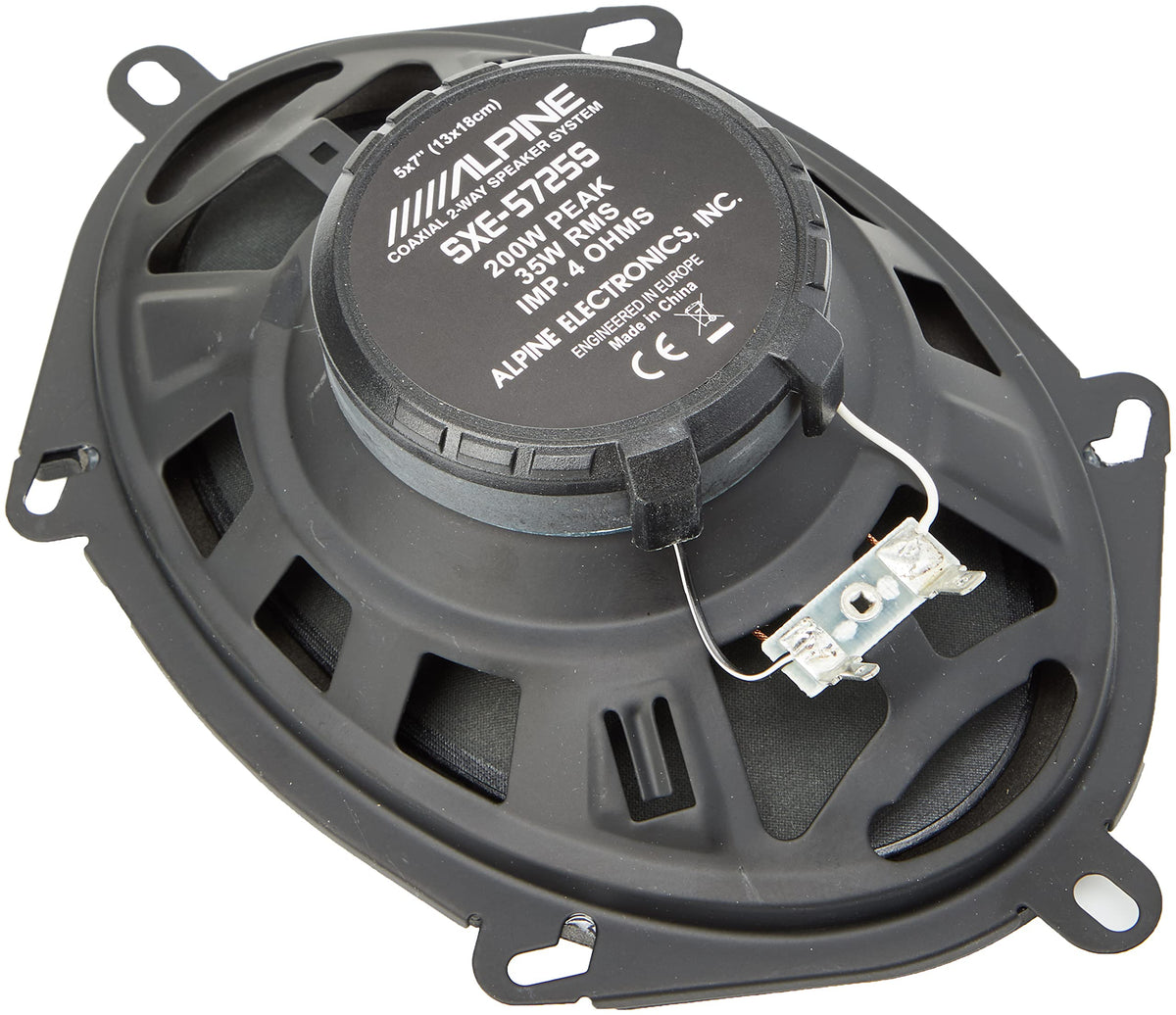 Alipne Electronics 2 Way 5 x 7 Speakers (200 Watts) by Alpine – Kunststoff, Neutral, Pack of 2, Model SXE-5725S