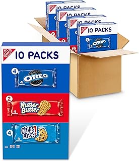 NABISCO Cookies Variety Pack, OREO, NUTTER BUTTER, CHIPS AHOY!, 40 ct
