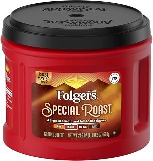 Folgers Coffeehouse Blend Coffee, Medium Dark Ground Coffee, 25.4 Ounces (Pack of 1)