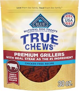 Blue Buffalo True Chews Premium Jerky Cuts Steak Dog Treats, 30 oz