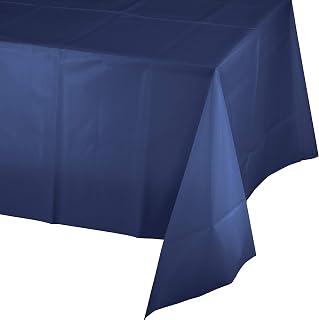 Creative Converting Navy Blue Plastic Tablecloths, 3 ct
