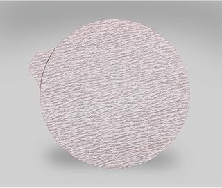 3M Cubitron II Microfinishing PSA Film Type D Disc 366L, Aluminum Oxide, 5' Diameter, 60 Micron Grade, Red (Pack of 500)