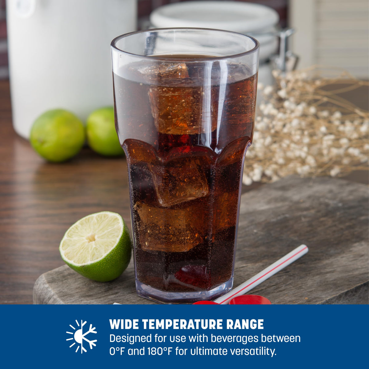 Carlisle FoodService Products 22 Ounces / Classic / Clear Tumblers & Water Glasses
