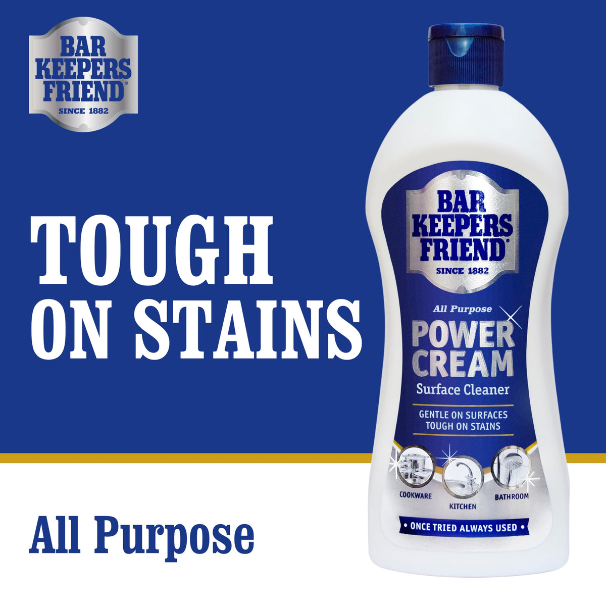 All Purpose Power Cream 350ml by Bar Keepers Friend – 11.83 Fl Oz (Pack of 1), Model 1753-2