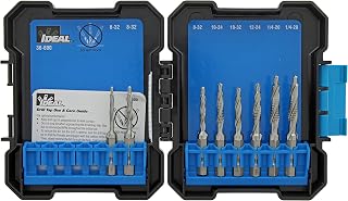 Ideal Industries Ideal Electrical 36-600 Standard Drill/Taps - (8 Piece) 1/4 in. Hex Shank, Drilling, Tapping, HSS Bit Kit