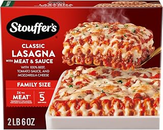 Stouffer's Lasagna with Meat and Sauce, Family Size Frozen Meal, 38 Oz