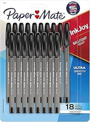 Paper Mate InkJoy 100ST Ballpoint Pens, Medium Point (1.0mm), Black, 18 Count