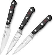 Wusthof Classic 3pc Paring Knife Set - Extra Wide, Standard & Serrated