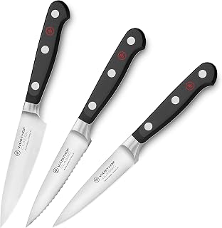 Wusthof Classic 3pc Paring Knife Set - Extra Wide, Standard & Serrated