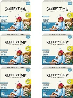Celestial Seasonings Sleepytime Extra Herbal Tea, Promotes Relaxation, 40 Count (Pack of 6)