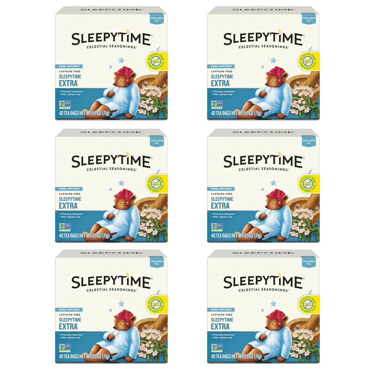 Celestial Seasonings Sleepytime Extra / 40 Count (Pack of 6) / 1 Herbal