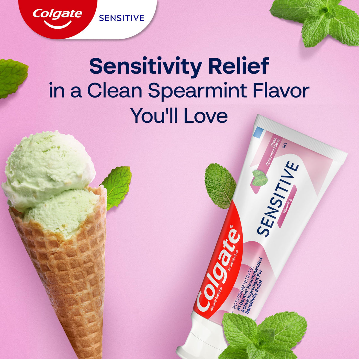 Whitening Sensitive Toothpaste Gel by Colgate – 3 Count (Pack of 1), Whitening