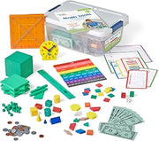 hand2mind Math Tools Small Group Sets 2-3 by Reagan Tunstall & Kristina Grant, Math Manipulatives, Base Ten Blocks, Patten Blocks, Fraction Tiles, Color Tiles, Classroom Supplies