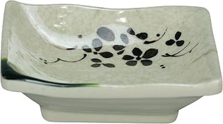 Yanco HO-2404 Japanese Style Melamine Square Sauce Dish 4" Box of 72