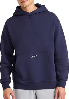 Reebok Men's Transition Hoodie, Oversized Fit, Midweight Cotton-poly Fleece Fabric
