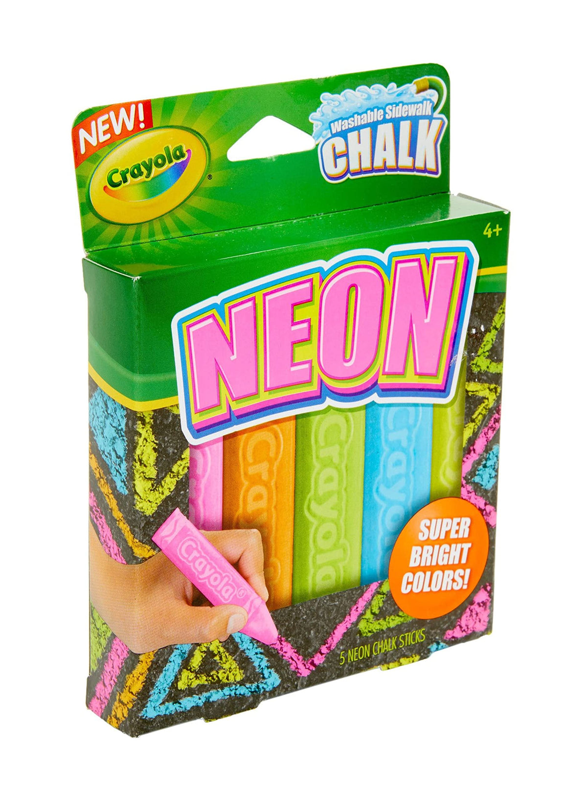 Crayola Multicolored / 1 Count (Pack of 1) / Crayola Sidewalk Chalk for Kids Outside; Sidewalk Chalk Non-Tox Chalk