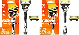 Gillette ProGlide Shield Men’s 1 Razor Handle + 2 Blade Refills (Pack of 2)