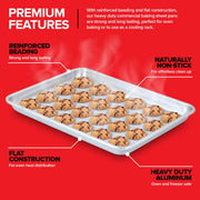 Stock Your Home Half Sheet / Silver / 2 Baking & Cookie Sheets