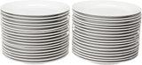 CAC China H-7 Porcelain Round Plate, 7-1/2-Inch, Super White, Box of 36