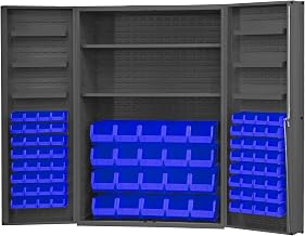 Durham DC48-842S6DS-5295 Bin Cabinet, 72" Overall Height, 48" Overall Width, Total Number of Bins 84
