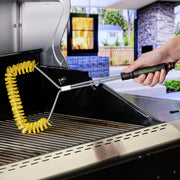U-Shaped Grill Brush Powered by Scrub Daddy by Mr. Bar-B-Q – Nylon, Black and Yellow, Model 60404SDZ