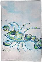 Betsydrake KT1140 16 x 25 in. Blue Crayfish Kitchen Towel