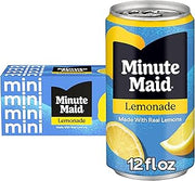Minute Maid Lemonade Fridge Pack Mini Cans, 7.5 fl oz, 10 Pack | Made with real lemon juice from concentrate
