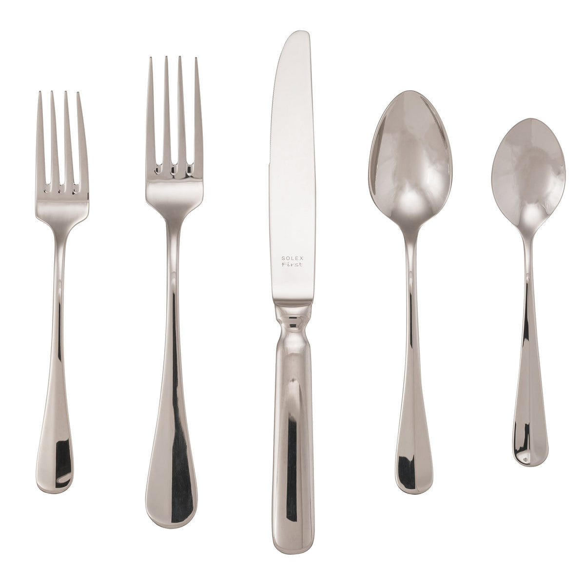 Baguette 20 Piece Flatware Set by 10 Strawberry Street – 20 Piece Set, Stainless Steel, Model BAG-2000